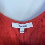 Madewell Textured Cover-Up Jumpsuit Fresh Chili 2022 Casual Summer Red Small Photo 3