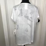 Reebok  Womens‎ Shirt M White Training Supply Short Sleeve AM Burnout Tee NWT Photo 3