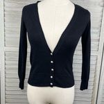 Aeropostale Cropped Cardigan Rhinestone Buttons Black-XS Photo 0