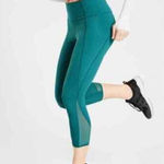 Athleta SuperSonic Billard Teal Lightning Capri Leggings Photo 0