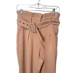 Lovers + Friends Lovers‎ + Friends Rafaella Paperbag Ruffle Waist Trousers Pants Tan Size Small Photo 3