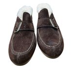 UGG  Isabella Brown Suede Sheepskin Lined Clogs/Mules - Size 6 Photo 1