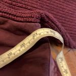 Splendid burgundy hoodie mixed media ribbed arm wool blend M Photo 4