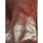Fossil Caitlyn Leather Tote Handbag Burgundy Brandy Purse Bag Photo 1