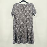 Fat Face Women's Natural Simone Jersey Dress Gray Bird Print Short Sleeve Size 8 Photo 4
