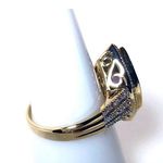 Alwand Vahan 14KT GENUINE 4 CARAT & DIAMOND RING DESIGNER -7.17 GRAMS!! Photo 7