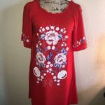 Chelsea and Violet Lightweight Red Embroidered Floral Dress Size XS Photo 0