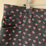 Forever 21  + | Black Floral Print Denim Mini Skirt Sz 2X Photo 1