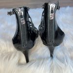 Antonio Melani Black Patent Leather Caged Strappy Heels Size 7 Photo 6