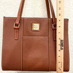 Dooney & Bourke  Brown Pebbled Leather Small Lexington Shopper Tote Shoulder Bag Photo 11
