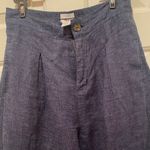 Halston Heritage  Navy Linen Trousers Photo 3