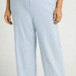 Halogen High Waisted Relaxed Trouser Pants Womens Size 2X Light Blue Photo 0