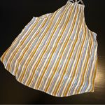 Market & Spruce  Striped Halter Neck Women Top size a large petite NWT Photo 4