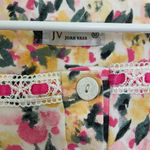 Joan Vass EUC |  women’s patterned lace‎ decorated top — medium Photo 2