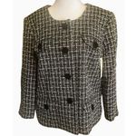 kim rogers  Tweed Look Four Button Blazer Petite Size 10 NWT Photo 0