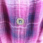 Ruff Hewn  M Pink Purple Hombre Plaid Long Top Photo 5