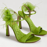 Sam Edelman  Floral Strap Dress Sandal Size 8 Open Toe Heels Photo 0