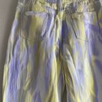 SheIn  Women’s Yellow Purple Tie Dye High Rise Wide Leg Denim Jeans Size 8/10 US Photo 7