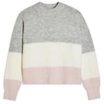 Topshop Striped Colorblock Chunky Sweater Photo 10