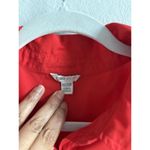Cato ‎ Shirt Dress Women’s 18-20W Red Cotton Button Front Hi-Low Hem Short Sleeve Photo 7