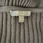 Massimo Dutti  Midi Dress Black Ribbed Knit Bodycon Viscose Sheer Resort Small Photo 4