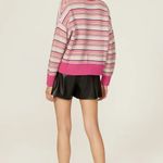 The Kooples - Stripe Drop Shoulder Sweater Crew Neck Pullover Photo 1