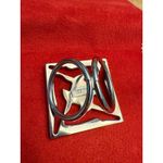Salvatore Ferragamo  Silver Scarf Ring Luxury Fashion Made in Italy Photo 4