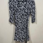 Reformation EUC  Zoe Dress Size Small Chest Black And White Floral WrapOver Photo 1