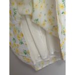 Sophie Rue Large  Rayon Puff Sleeve Mini Dress Butter Yellow Floral Sundress Photo 6