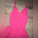 Victoria's Secret Victoria’s Secret RARE Y2K HOT PINK LACE Mini Lingerie Dress Large Photo 1