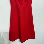 Cari Lu by Sherri Classics Red 70's Dagger Point Collar Midi Dress Sz 10 Photo 3