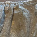 Ramy Brook  Tilda strapless tube top cover gold lurex and crochet hem, XS, NWT Photo 10