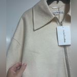 Acne Studios NEW NWT oversized single-breasted wool coat ecru/off-white size 42 Photo 6