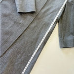 Fleurette Merino Extrafine Wool Gray Long Coat Pockety Made USA Women’s Size 12 Photo 13