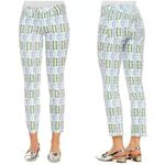 Tory Burch Alexa Cropped Skinny Jeans Geometric Map pattern Photo 1