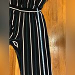 Eliza J  Navy Multicolor Striped Jumpsuit Photo 12