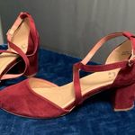 Women's Unbranded Heels, Size 10, Burgundy faux suede Brown Photo 5