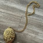 Vintage Revlon Intimate Heirloom Solid Perfume Locket Pendant 30” Chain Gold Tone Photo 0