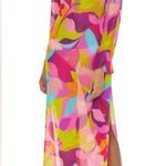 Trina Turk Echo Mesh Retro Multi Maxi Swim Coverup Dress Photo 0