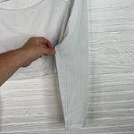 Abound  Long Sleeve Cropped Cut Out Top Size L in Grey Fog NEW Photo 3