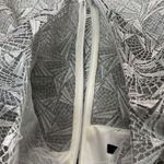 David Meister Silver Geo Illusion Lace Overlay Sheath Party Dress 6 Wedding FLAW Photo 13