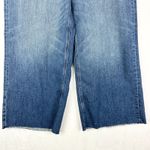 American Eagle  Super High Rise Baggy Wide Leg Jeans Size 16 Short Raw Hem Photo 2