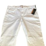 JEN7 Women's Slim Bootcut White Jeans‎ Size 14 Mid Rise Denim inseam 34 Photo 8