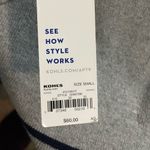 Apt. 9  cardigan grey and navy blue striped size‎ small Photo 7