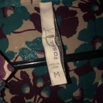 Fossil  Woman's Floral Printed Purple & Blue VNeck Blouse Size Medium Photo 2