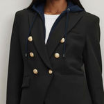 Veronica Beard  Hoodie Dickey Navy Blue Sz 00-14 Photo 0