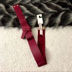 BCBGeneration NWT BCBGenration Wide Studded Bow Belt Red Photo 5