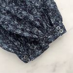 Joie  Jade Gathered babydoll Mini Dress Graphite floral Sz S cottage core peasant Photo 8