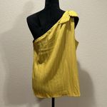 Yellow One Shoulder Blouse Size 12 Photo 1