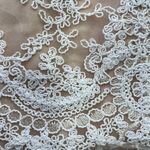 Lulu's Mini Dress White Crochet Lace Bodycon Medium Cocktail Party Night‎ Out Tan Photo 6